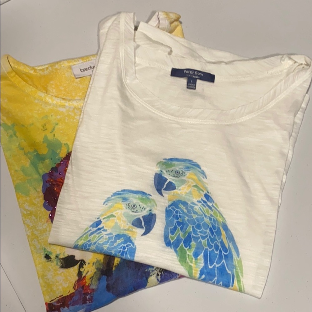 Women’s T-Tops Size L Parrot Design Style